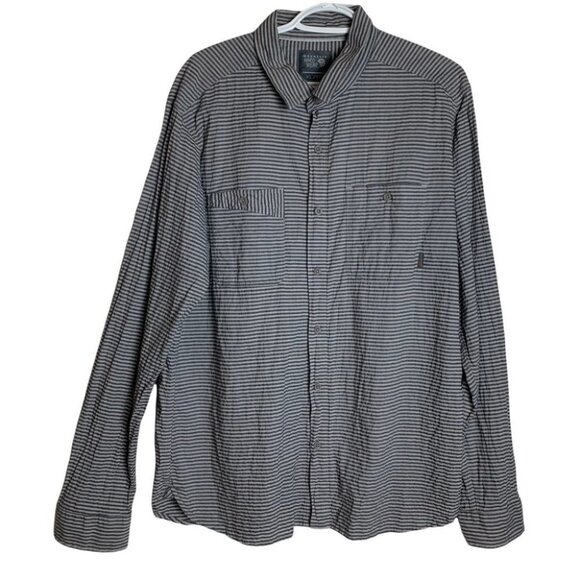 Mountain Hardware Men’s 100% Cotton Seersucker Button Front Shirt Size  XL - Picture 1 of 11